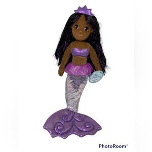 Aurora Sea Sparkles 18” Mermaid SOPHIA Mythical Nautical Beach Siren Plush NWT